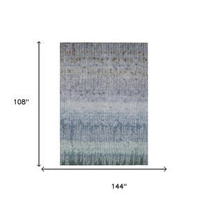 9x12 Abstract Polyester Area Rug Stain Resistant Washable for Indoor Outdoor Spaces
