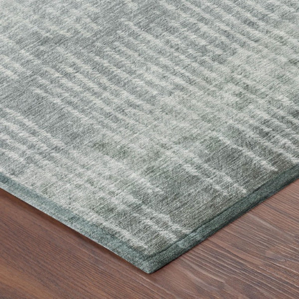9x12 Abstract Sage Green Polyester Area Rug Washable Stain Resistant Indoor Outdoor