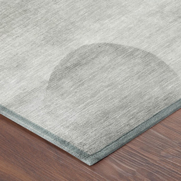 8 Ft X 10 Ft Taupe Brown Geometric Polyester Washable Rug for Patio and Living Room