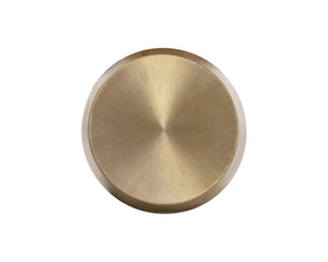 Sunpan Creed End Table - Hand-Hammered Drum Design with Captivating Finish for Stylish Living Spaces Antique Gold