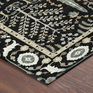 8 X 10 Oriental Polyester Area Rug Stain Resistant Indoor Outdoor Washable Design