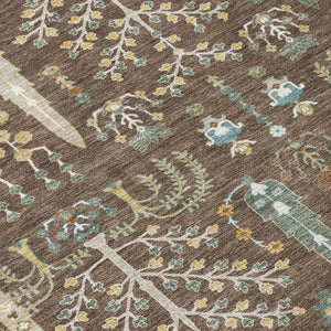 9 X 12 Oriental Polyester Area Rug Washable Indoor Outdoor for Patio and Living Room