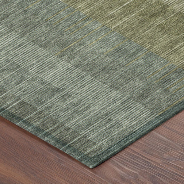 10 X 14 Striped Polyester Area Rug Washable Indoor Outdoor for Patio or Living Room