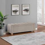 OSP Home Furnishings Bethwin Storage Bench Fog