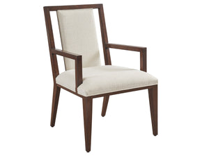 Lexington Boswell Splat Back Accent Chair Walnut Burl Veneer Rose Gold Hardware Upholstered Seat 743-881-01