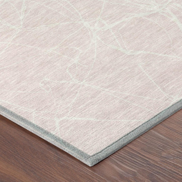 8 X 10 Abstract Washable Polyester Area Rug for Patio Porch Living Room Decor