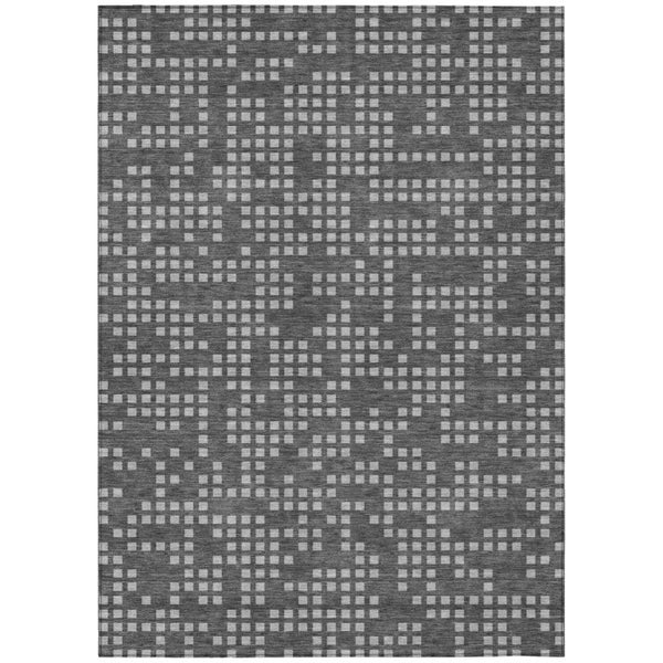 HomeRoots 8 Ft X 10 Ft Abstract Polyester Indoor Outdoor Rug Stain Resistant Easy Care 743216