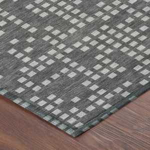 8 Ft X 10 Ft Abstract Polyester Indoor Outdoor Rug Stain Resistant Easy Care