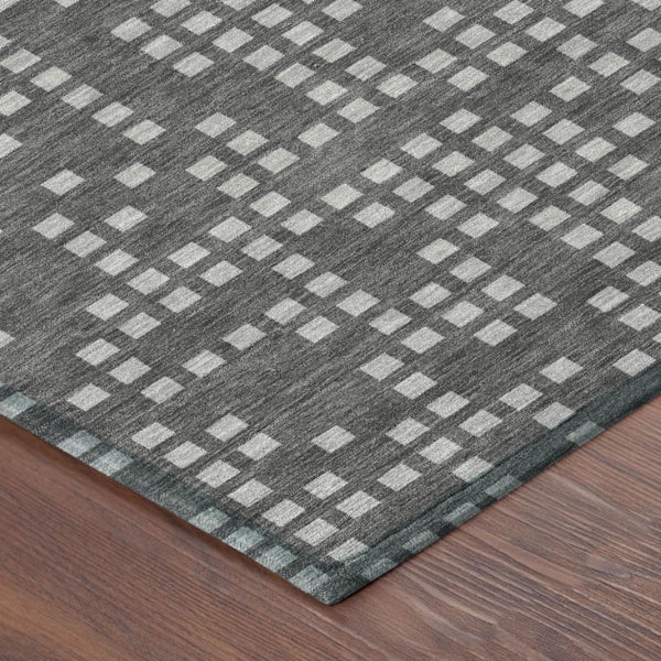8 Ft X 10 Ft Abstract Polyester Indoor Outdoor Rug Stain Resistant Easy Care