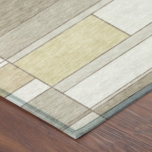 8 X 10 Geometric Polyester Area Rug Stain Resistant for Indoor Outdoor Living