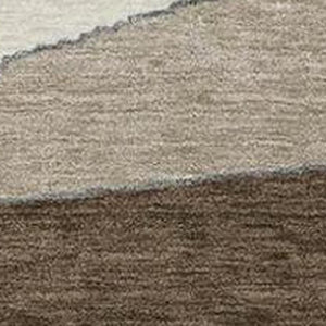 HomeRoots 5 X 8 Chocolate Brown Geometric Polyester Area Rug Washable for Indoor Outdoor Use 743379