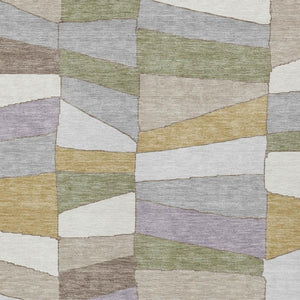 9 X 12 Pewter Gray Geometric Polyester Area Rug Stain Resistant Indoor Outdoor