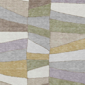 9 X 12 Pewter Gray Geometric Polyester Area Rug Stain Resistant Indoor Outdoor