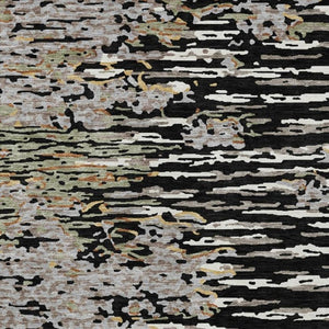 9 X 12 Abstract Polyester Area Rug Washable for Indoor Outdoor Patio Use