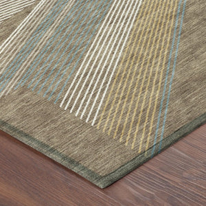 8x10 Geometric Polyester Area Rug Washable Stain Resistant for Patio and Living Room