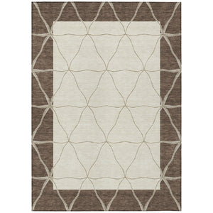 9 X 12 Geometric Polyester Area Rug Stain Resistant Washable for Indoor Outdoor Use