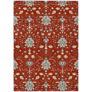 HomeRoots 8 X 10 Oriental Area Rug Washable Polyester Stain Resistant Indoor Outdoor Patio 743609