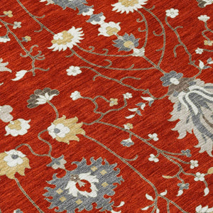 8 X 10 Oriental Area Rug Washable Polyester Stain Resistant Indoor Outdoor Patio
