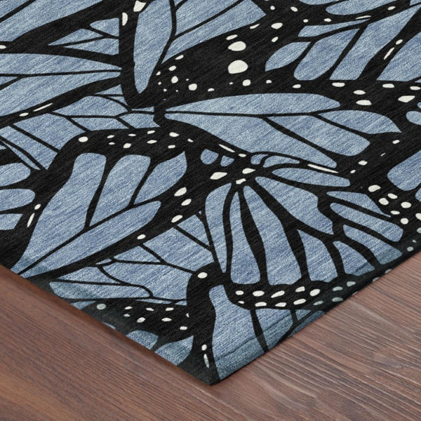 8 Ft Round Animal Print Polyester Area Rug Washable Pet Friendly Indoor Outdoor Use