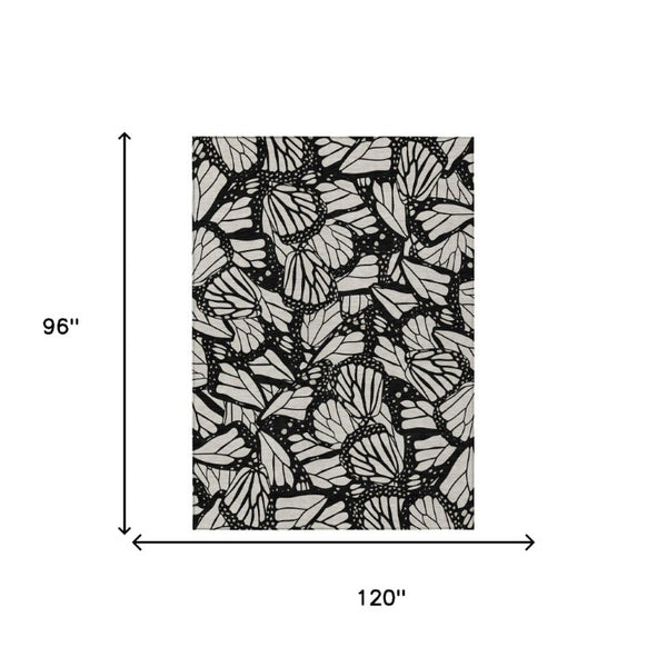 8x10 Polyester Animal Print Area Rug Washable Stain Resistant Indoor Outdoor Use