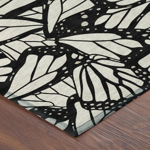9x12 Polyester Animal Print Area Rug Washable Stain Resistant Indoor Outdoor Use