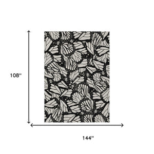 9x12 Polyester Animal Print Area Rug Washable Stain Resistant Indoor Outdoor Use