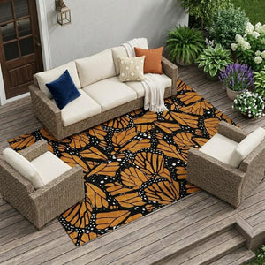 10 Ft X 14 Ft Animal Print Polyester Area Rug Washable Stain Resistant Indoor Outdoor