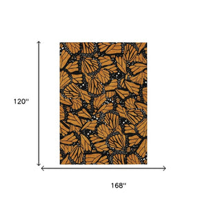 10 Ft X 14 Ft Animal Print Polyester Area Rug Washable Stain Resistant Indoor Outdoor