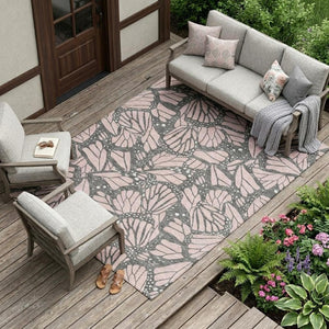 8 Ft X 10 Ft Animal Print Polyester Area Rug Stain Resistant for Patio or Living Room