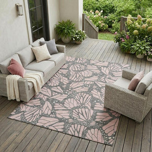 9x12 Animal Print Polyester Area Rug Washable Stain Resistant Indoor Outdoor Use