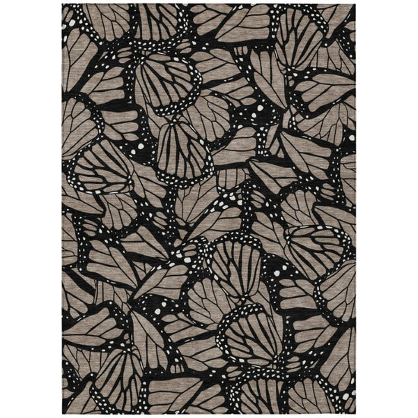 HomeRoots 8 X 10 Animal Print Polyester Area Rug Washable Stain Resistant Indoor Outdoor 743789