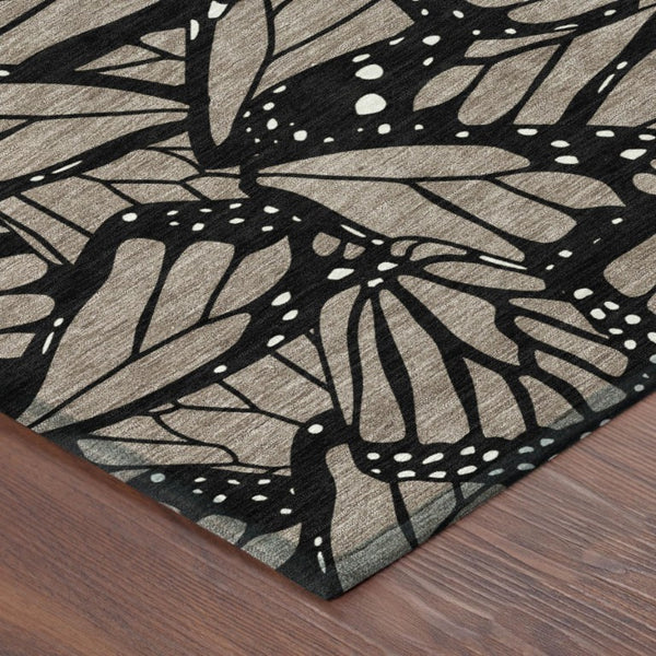 8 X 10 Animal Print Polyester Area Rug Washable Stain Resistant Indoor Outdoor