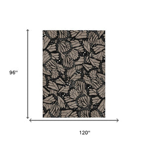 8 X 10 Animal Print Polyester Area Rug Washable Stain Resistant Indoor Outdoor