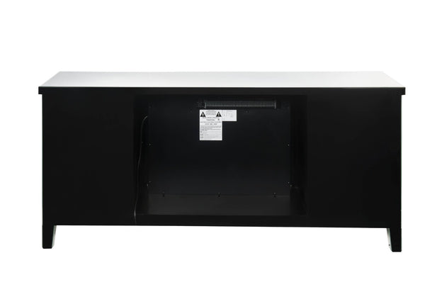 English Elm Noralie Mirrored Fireplace Tv Stand with Led Electric Insert and Glam Diamond Accents B2726P446670