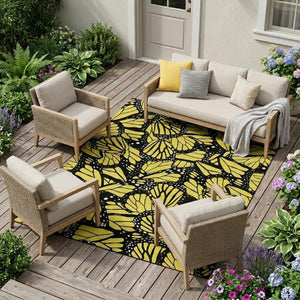 8 X 10 Animal Print Polyester Area Rug Stain Resistant Washable Indoor Outdoor
