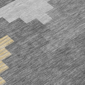 10 X 14 Geometric Polyester Area Rug Washable Stain Resistant for Indoor Outdoor