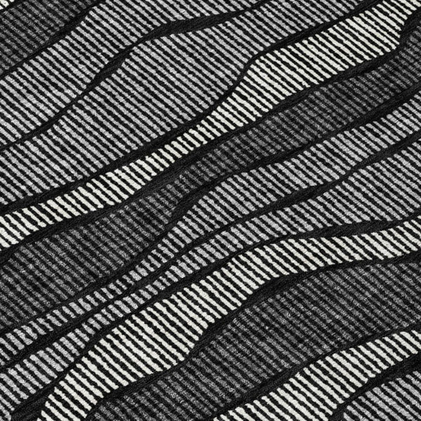 5x8 Striped Washable Polyester Area Rug for Indoor Outdoor Patio and High Traffic Zones