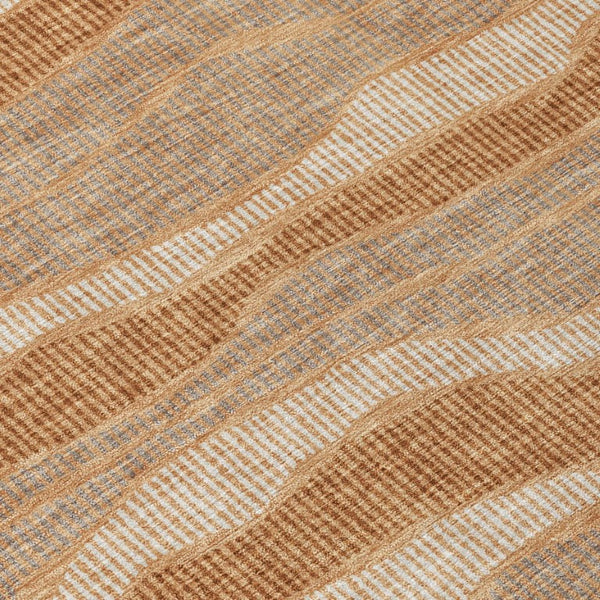8 X 10 Striped Washable Polyester Area Rug for Indoor Outdoor Patio Living Spaces