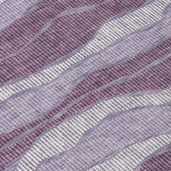 8x10 Striped Washable Polyester Area Rug for Patio Porch or Living Room Use