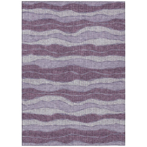 HomeRoots 9 X 12 Striped Washable Polyester Area Rug for Indoor Outdoor Patios and Living Rooms 743887