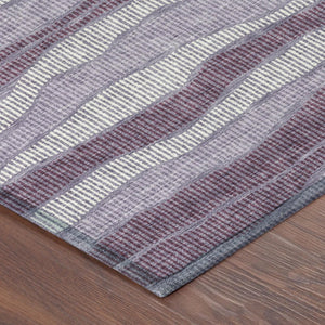 9 X 12 Striped Washable Polyester Area Rug for Indoor Outdoor Patios and Living Rooms