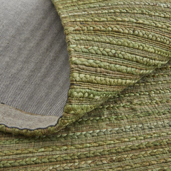 Handwoven Jute Area Rug with Fringe Artisan Natural Fiber Bohemian Living Room Floor Accent