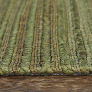 Handwoven Jute Area Rug with Fringe Artisan Natural Fiber Bohemian Living Room Floor Accent