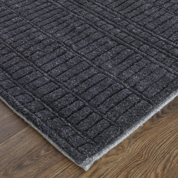 Hand Knotted Wool Area Rug Stain Resistant Artisan Woven for Living Room and Bedroom
