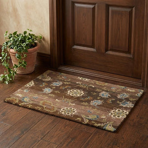 2 X 3 Hand Knotted Wool Floral Area Rug Stain Resistant Artisan Crafted Accent