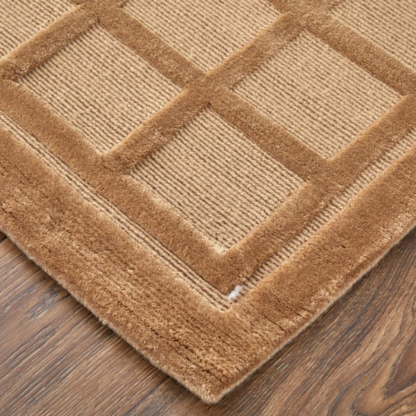 2x3 Hand Knotted Wool Geometric Area Rug Stain Resistant Artisan Accent Mat