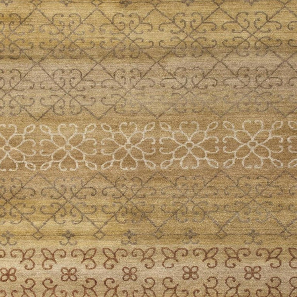 2x3 Hand Knotted Wool Geometric Area Rug Stain Resistant Artisan Crafted Accent