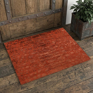 2x3 Hand Knotted Wool Blend Area Rug with Bold Animal Print for Entryway Use