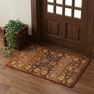2 X 3 Wool Ikat Hand Knotted Area Rug Artisan Crafted Stain Resistant Accent