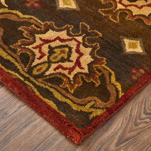 2 X 3 Wool Ikat Hand Knotted Area Rug Artisan Crafted Stain Resistant Accent